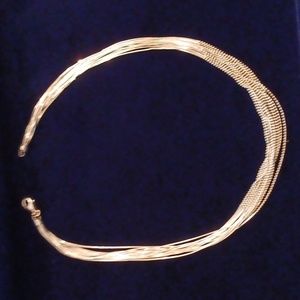 Solid sterling silver necklace multi strands eighteen inch